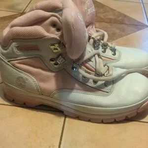 Timberland boots pink white size 10m used Timberland | Shoes | Timberland Boots Pink White Size M Used  main image 2